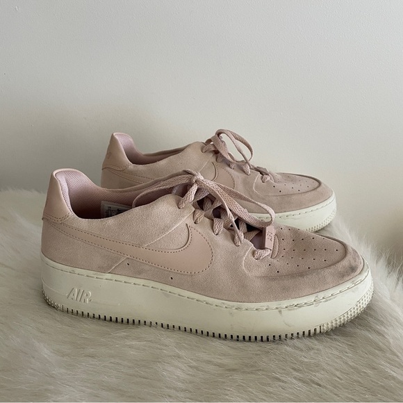 Nikes Air Force 1 Sage Low top Women's Pink Sneakers - Picture 3 of 10